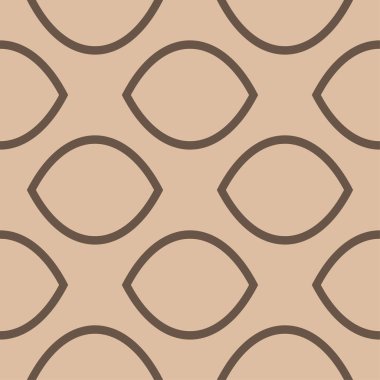 Bej ve kahverengi geometrik süsleme. Web, Tekstil ve duvar kağıtları için seamless modeli