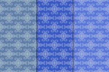 Mavi geometrik dikey Dikişsiz desen web, Tekstil ve duvar kağıtları için