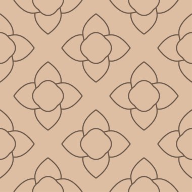 Bej ve kahverengi geometrik seamless modeli web, Tekstil ve duvar kağıtları için