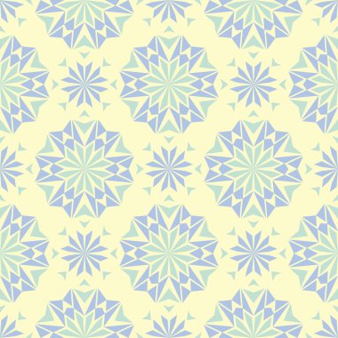 Çiçek bej seamless modeli. Bej renkli arka plan duvar kağıtları, Tekstil ve kumaş için mavi ve yeşil ışık çiçek tasarımları ile