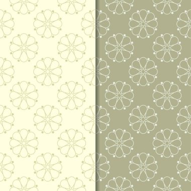Zeytin yeşili st çiçek kökenden. Tekstil ve duvar kağıtları için dikişsiz desen