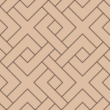 Bej ve kahverengi geometrik yazdırın. Web, Tekstil ve duvar kağıtları için seamless modeli