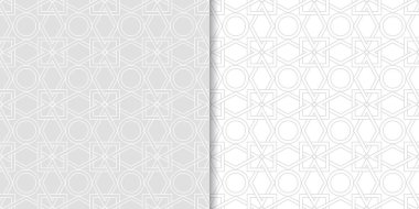 Web, Tekstil ve duvar kağıtları için ışık gri geometrik Dikişsiz desen