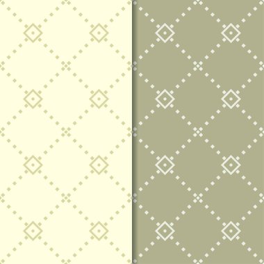 Zeytin yeşili geometrik Dikişsiz desen web, Tekstil ve duvar kağıtları için