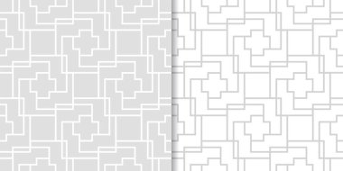 Web, Tekstil ve duvar kağıtları için ışık gri geometrik Dikişsiz desen