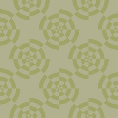 Zeytin yeşili geometrik süsleme. Web, Tekstil ve duvar kağıtları için seamless modeli