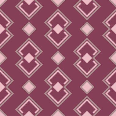 Geometrik öğelerle seamless modeli. Kumaşlar, duvar kağıtları ve Tekstil için koyu kırmızı arka plan