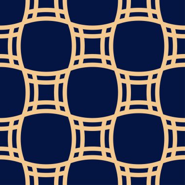 Altın mavi geometrik seamless modeli web, Tekstil ve duvar kağıtları için