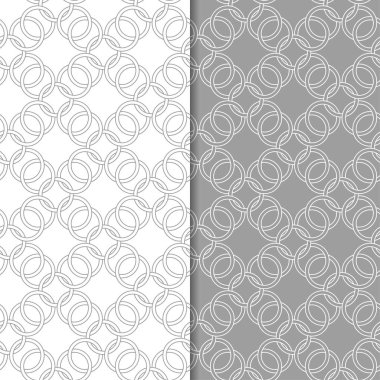 Gri ve beyaz geometrik Dikişsiz desen web, Tekstil ve duvar kağıtları için