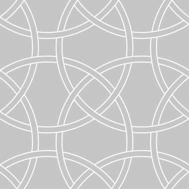 Gri ve beyaz geometrik süsleme. Web, Tekstil ve duvar kağıtları için seamless modeli