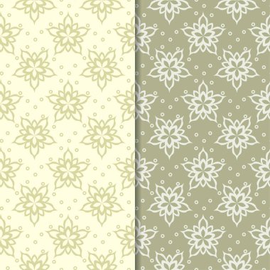 Zeytin yeşili st çiçek kökenden. Tekstil ve duvar kağıtları için dikişsiz desen