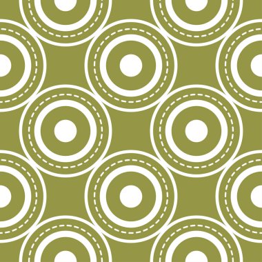 Zeytin yeşili ve beyaz geometrik yazdır. Web, Tekstil ve duvar kağıtları için seamless modeli