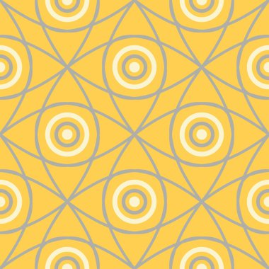Geometrik seamless modeli. Sarı gri ve beyaz renkli arka plan duvar kağıtları, Tekstil ve kumaş için