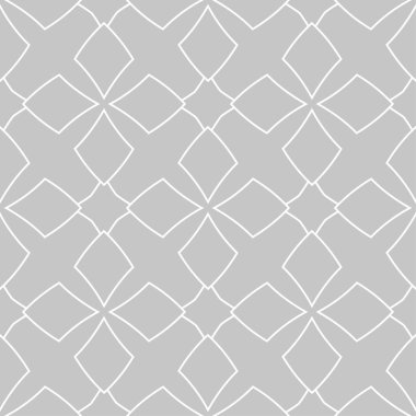 Gri ve beyaz geometrik süsleme. Web, Tekstil ve duvar kağıtları için seamless modeli