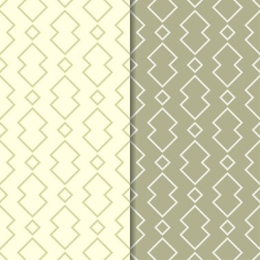 Zeytin yeşili kesintisiz geometrik desenler web, Tekstil ve duvar kağıtları için ayarla