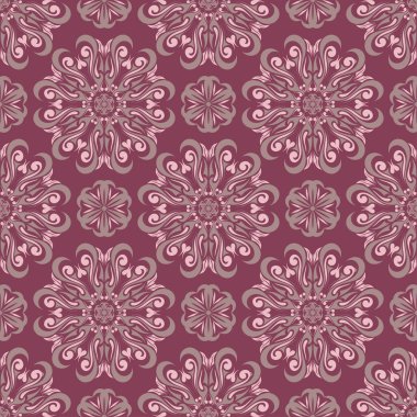 Mor kırmızı çiçek seamless modeli. Arka plan duvar kağıtları, Tekstil ve kumaş çiçek tasarım öğeleri ile