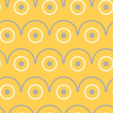 Geometrik seamless modeli. Sarı arka plan duvar kağıtları, Tekstil ve kumaş için