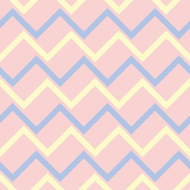 Renkli geometrik desenli sorunsuz arka plan. Duvar kağıtları, Tekstil ve kumaş için pembe, mavi ve bej öğeleri