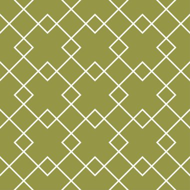 Zeytin yeşili ve beyaz geometrik seamless modeli web, Tekstil ve duvar kağıtları için
