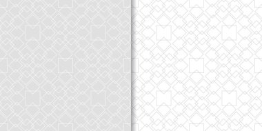 Web, Tekstil ve duvar kağıtları için dikişsiz desen ışık gri geometrik dizi