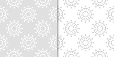 Web, Tekstil ve duvar kağıtları için dikişsiz desen ışık gri geometrik dizi