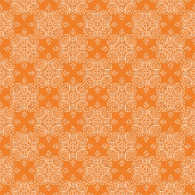 Turuncu geometrik tasarım. Web, Tekstil ve duvar kağıtları için seamless modeli