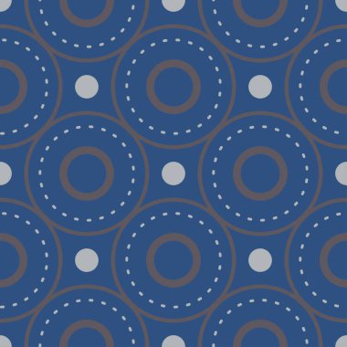 Geometrik seamless modeli. Koyu mavi arka plan duvar kağıtları, Tekstil ve kumaş için