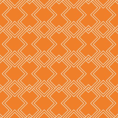 Turuncu geometrik süsleme. Web, Tekstil ve duvar kağıtları için seamless modeli