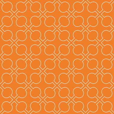 Turuncu geometrik süsleme. Web, Tekstil ve duvar kağıtları için seamless modeli