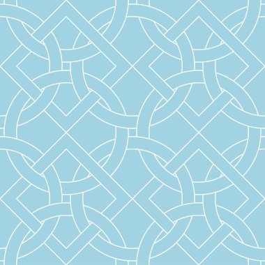 Soluk mavi geometrik baskı. Web, Tekstil ve duvar kağıtları için seamless modeli