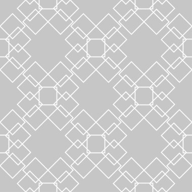 Gri ve beyaz geometrik seamless modeli web, Tekstil ve duvar kağıtları için