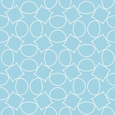 Lacivert ve beyaz geometrik süsleme. Web, Tekstil ve duvar kağıtları için seamless modeli