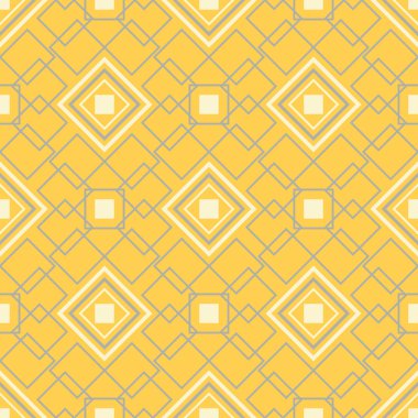 Sarı geometrik arka plan. Parlak Dikişsiz desen duvar kağıtları, Tekstil ve kumaş için