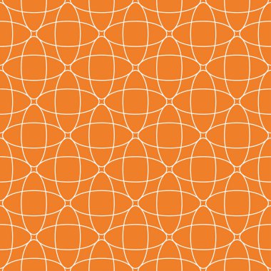 Turuncu geometrik süsleme. Web, Tekstil ve duvar kağıtları için seamless modeli