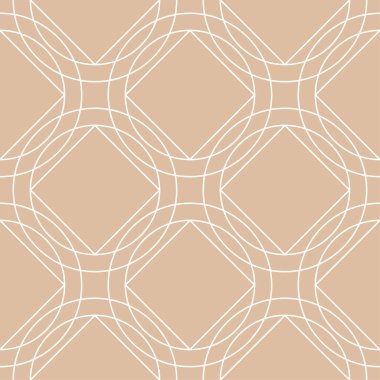 Geometrik süsleme. Bej ve beyaz seamless modeli web, Tekstil ve duvar kağıtları için