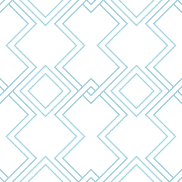 Ornement Géométrique Blanc Bleu Modèle Sans Couture Pour Toile Textile — Image vectorielle