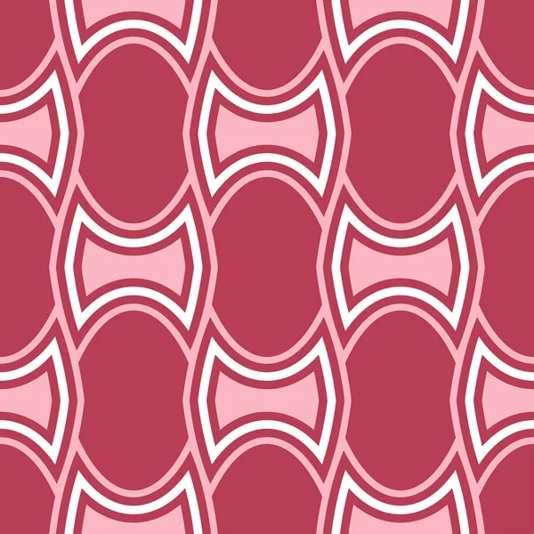 Geometrické Červená Bezešvé Pozadí Bledě Červený Vzor Tapety Textilní Tkaniny — Stockový vektor