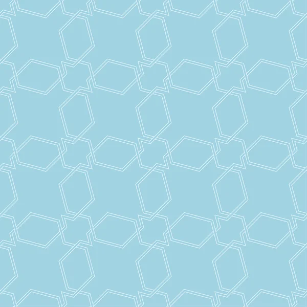 Adorno Geométrico Azul Claro Patrón Sin Costuras Para Tela Textil — Vector de stock