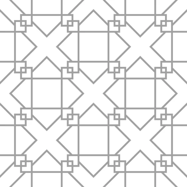 Işık Gri Geometrik Süsleme Web Tekstil Duvar Kağıtları Için Seamless — Stok Vektör