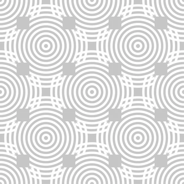 Grijze Witte Geometrische Sieraad Naadloze Patroon Voor Web Textiel Behang — Stockvector