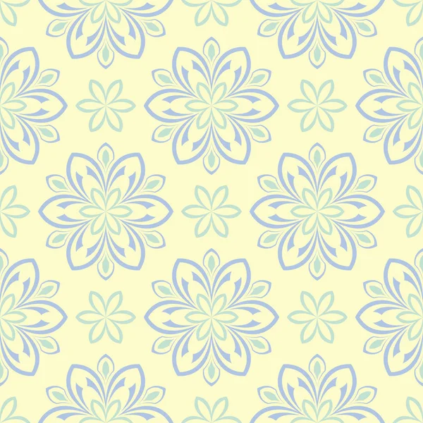 Fond Sans Couture Couleur Beige Floral Pour Papiers Peints Textiles — Image vectorielle