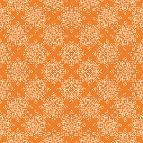 橙色几何设计 纺织品和墙纸无缝模式 — 图库矢量图片
