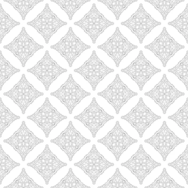 Gray White Geometric Ornament Seamless Pattern Web Textile Wallpapers — Stock Vector