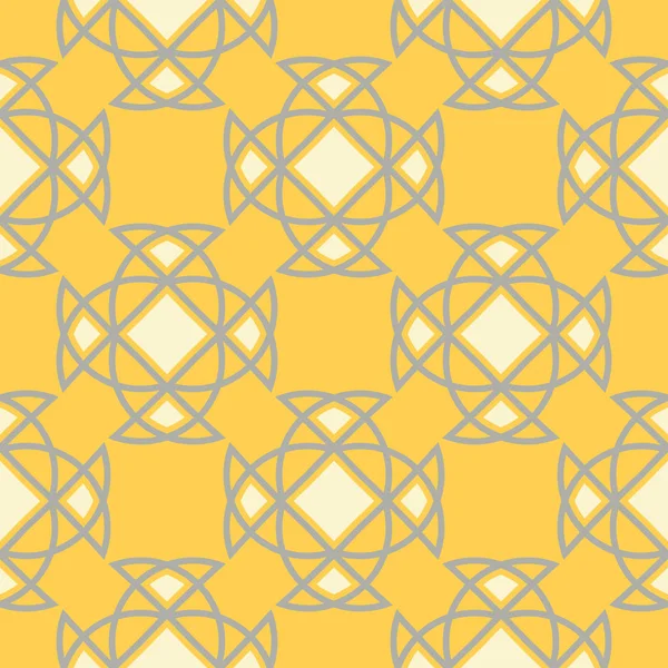 Padrão Geométrico Sem Costura Fundo Amarelo Para Papéis Parede Têxteis —  Vetores de Stock