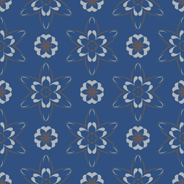 Sorunsuz çiçek desenli. Koyu mavi arka plan duvar kağıtları, Tekstil ve kumaş için çiçek tasarımları ile