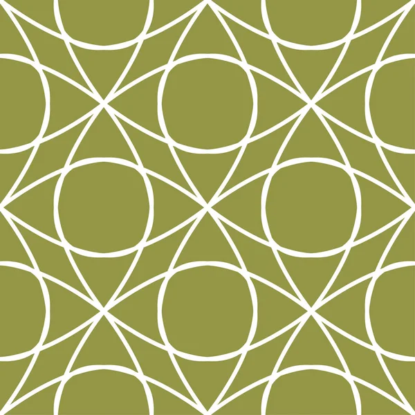 Zeytin yeşili ve beyaz geometrik süsleme. Web, Tekstil ve duvar kağıtları için seamless modeli