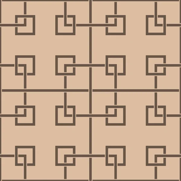 Padrão Sem Costura Geométrica Bege Marrom Para Web Têxteis Papéis —  Vetores de Stock