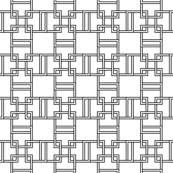 Beyaz arka planda siyah geometrik yazdır. Web, Tekstil ve duvar kağıtları için seamless modeli