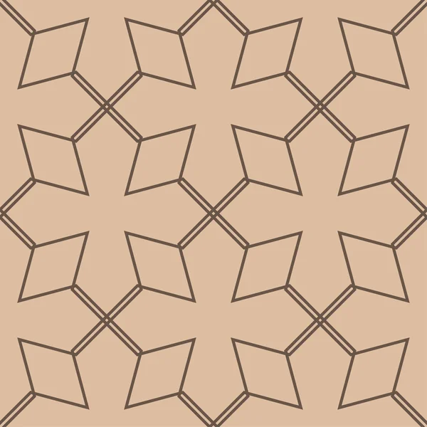 Estampado Geométrico Beige Marrón Patrón Sin Costuras Para Tela Textil — Archivo Imágenes Vectoriales