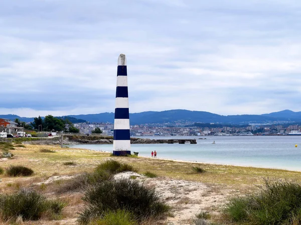 Praia de Rodeira Cangas Bay Vigo, İspanya, plaj